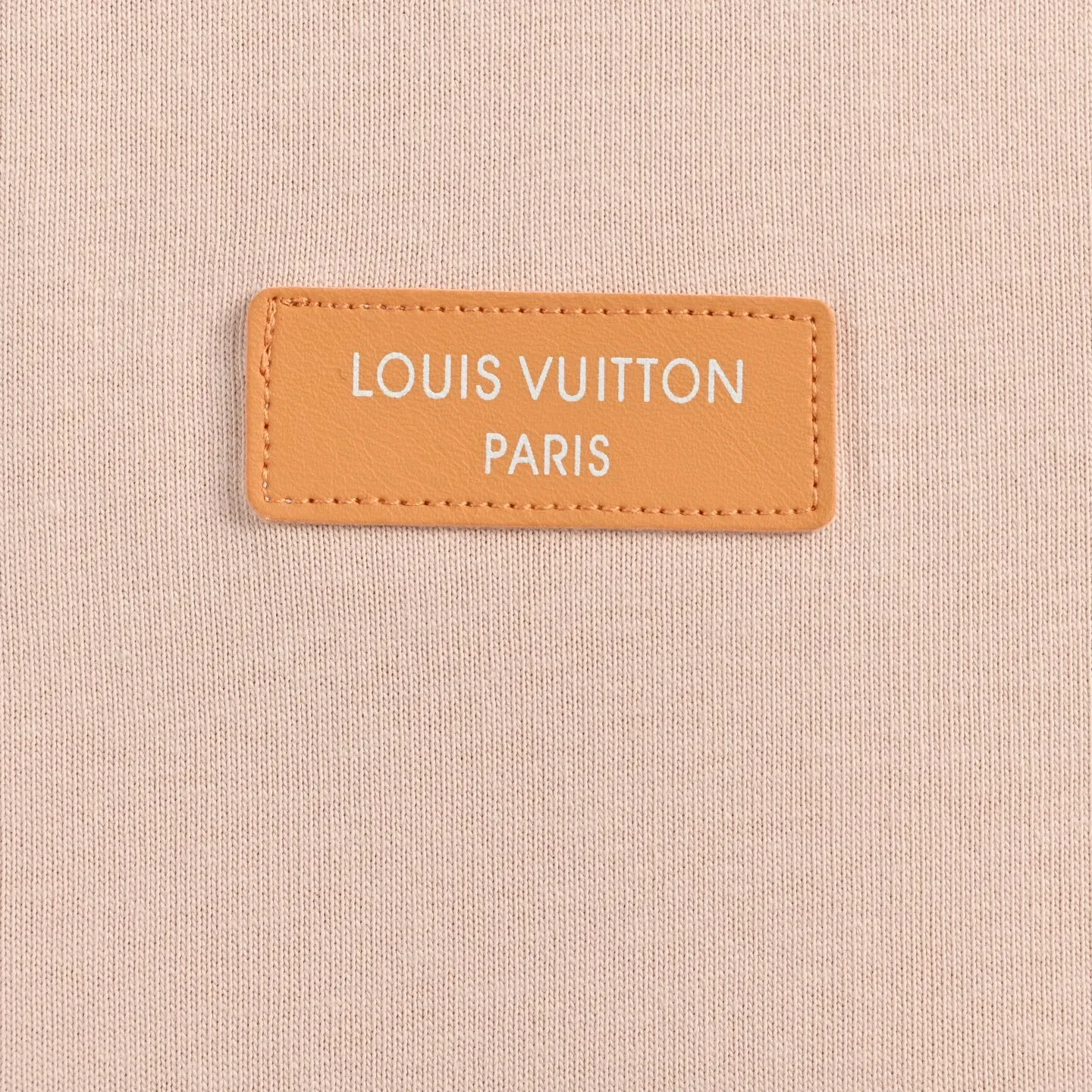 Louis Vuitton/Louis Vuitton 26ss chest leather brand logo short sleeves
